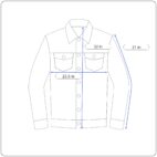 Vintage Marsh Landing Chore Coat Womens EXTRA LARGE Blue Denim Corduroy 90s