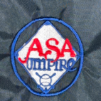 Vintage Softball Jacket Adult MEDIUM Blue Satin ASA Umpire Fechheimer USA 80s