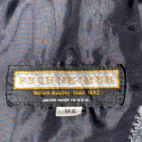 Vintage Softball Jacket Adult MEDIUM Blue Satin ASA Umpire Fechheimer USA 80s