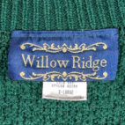 Vintage Willow Ridge Sweater Vest Adult LARGE Green Acrylic Preppy Golf USA 80s