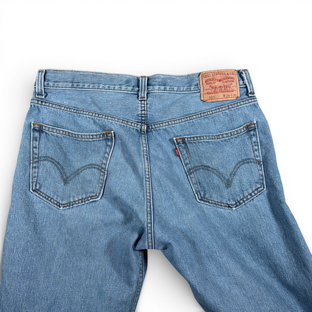 Vintage 505 Levis Jeans Mens 36x36 Blue Regular Straight Light Wash Denim Y2K-8 Vintage 505 Levis Jeans Mens 36x36 Blue Regular Straight Light Wash Denim Y2K