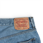 Vintage 505 Levis Jeans Mens 36x36 Blue Regular Straight Light Wash Denim Y2K