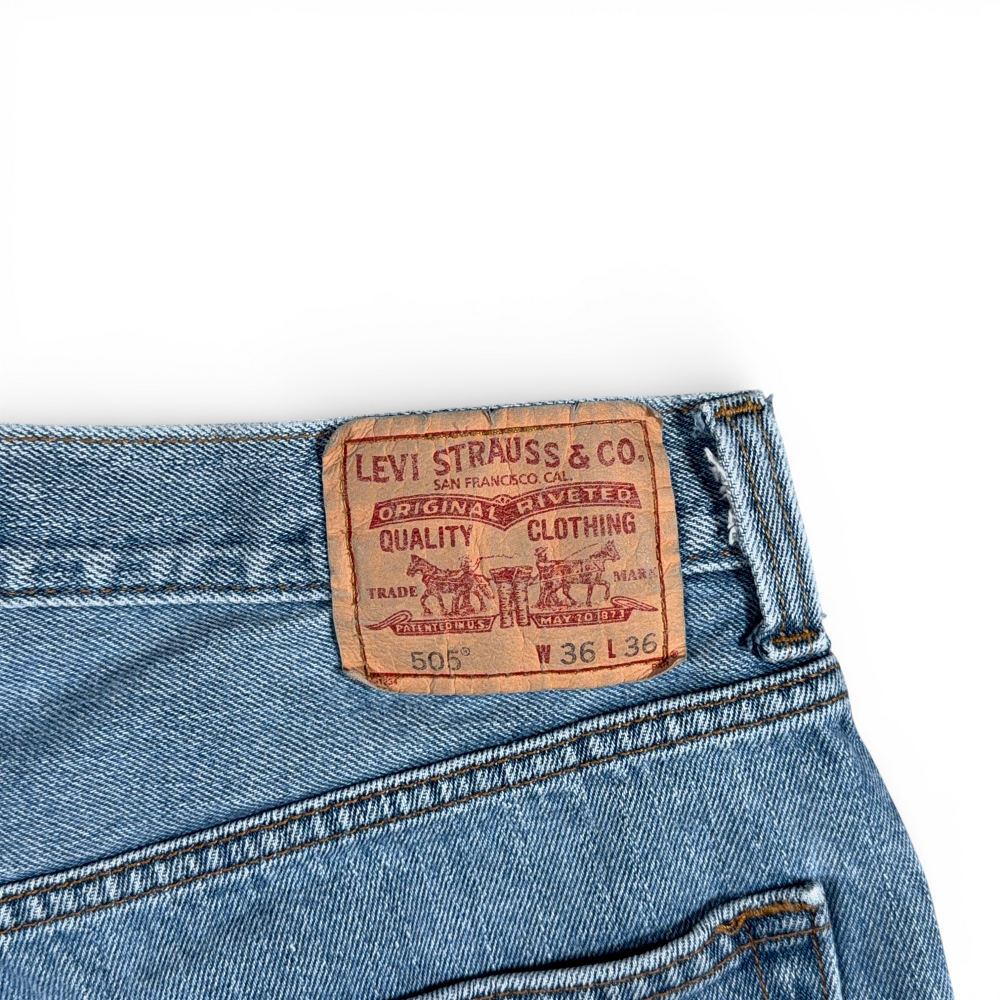 Vintage 505 Levis Jeans Mens 36x36 Blue Regular Straight Light Wash Denim Y2K-9 Vintage 505 Levis Jeans Mens 36x36 Blue Regular Straight Light Wash Denim Y2K
