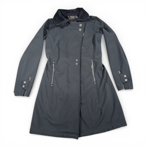 Mountain Hardwear Coat Womens MEDIUM Black Long Sherpa Collar Faux Fur Lining