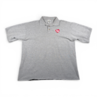 Vintage Ty Beanie Babies Polo Shirt Adult EXTRA LARGE Gray Toys Heart Logo 90s