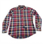 Ralph Lauren Shirt Adult LARGE Red Blue Green Plaid Classic Fit Preppy With Tags