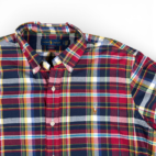 Ralph Lauren Shirt Adult LARGE Red Blue Green Plaid Classic Fit Preppy With Tags