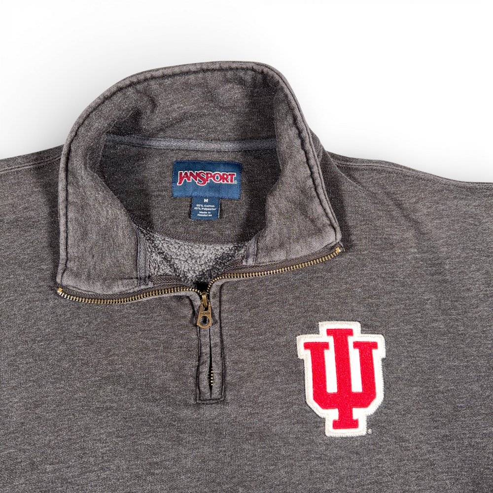 Vintage Indiana Hoosiers Sweater Adult MEDIUM Gray JanSport Sweatshirt IU 90s-2 Vintage Indiana Hoosiers Sweater Adult MEDIUM Gray JanSport Sweatshirt IU 90s