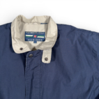 Vintage Members Only Jacket Adult LARGE Blue Brown Mariner Windbreaker 90s