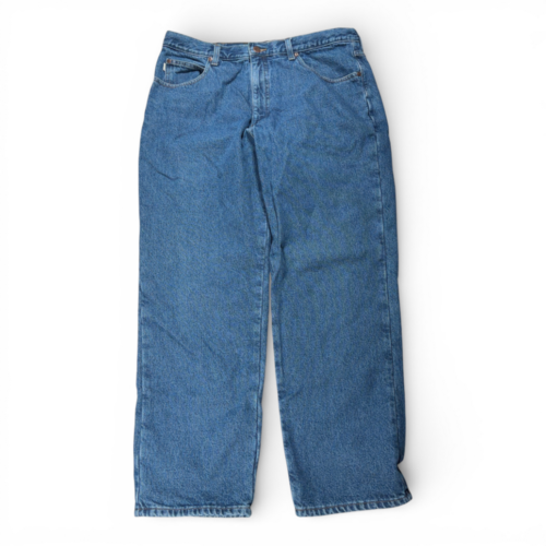 LL Bean Jeans Mens 36×29 Blue Plaid Flannel Lined Cotton Dark Denim 37×29 Tag-2 LL Bean Jeans Mens 36x29 Blue Plaid Flannel Lined Cotton Dark Denim 37x29 Tag