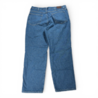 LL Bean Jeans Mens 36x29 Blue Plaid Flannel Lined Cotton Dark Denim 37x29 Tag