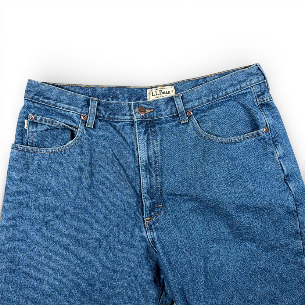 LL Bean Jeans Mens 36x29 Blue Plaid Flannel Lined Cotton Dark Denim 37x29 Tag-4 LL Bean Jeans Mens 36x29 Blue Plaid Flannel Lined Cotton Dark Denim 37x29 Tag