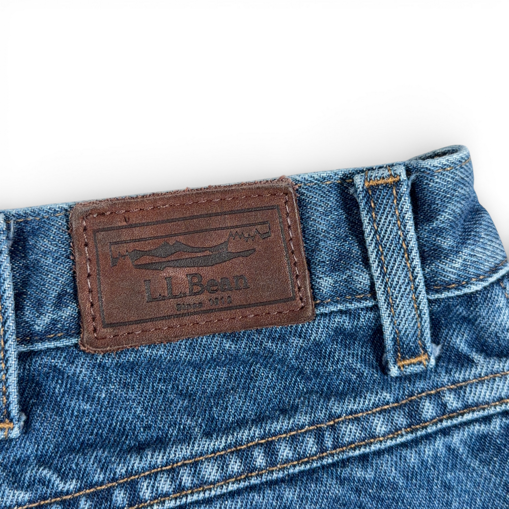 LL Bean Jeans Mens 36x29 Blue Plaid Flannel Lined Cotton Dark Denim 37x29 Tag-9 LL Bean Jeans Mens 36x29 Blue Plaid Flannel Lined Cotton Dark Denim 37x29 Tag