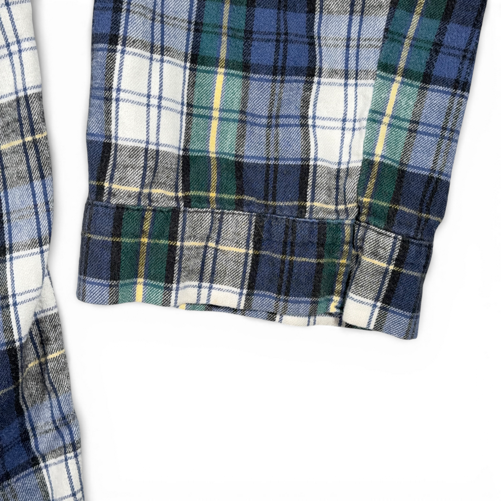Vintage LL Bean Shirt Adult EXTRA LARGE Blue Plaid Flannel Pajama Sleepwear 70s-6 Vintage LL Bean Shirt Adult EXTRA LARGE Blue Plaid Flannel Pajama Sleepwear 70s