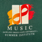 Vintage Bowling Green State University Shirt Adult LARGE Green Music Ohio 90s