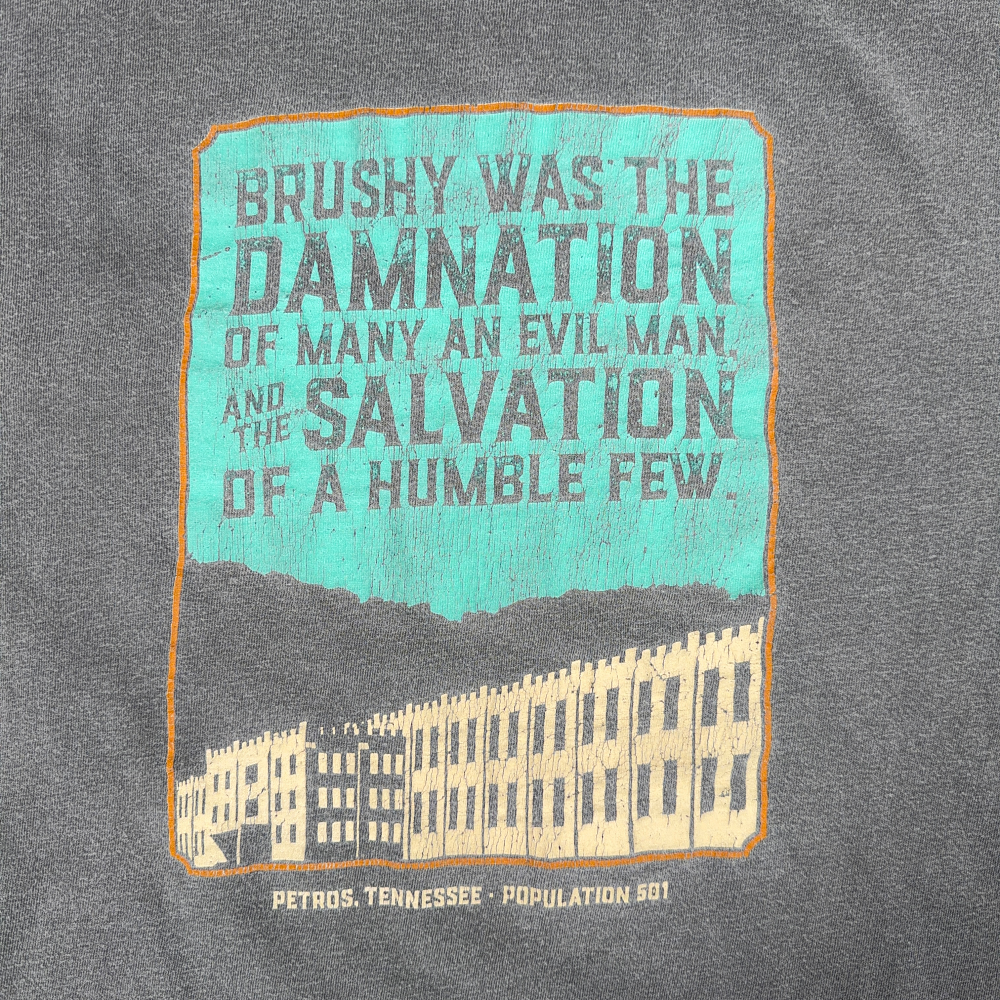 Brushy Mountain State Penitentiary Shirt Adult MEDIUM Gray Tennessee Prison Y2K-5 Brushy Mountain State Penitentiary Shirt Adult MEDIUM Gray Tennessee Prison Y2K