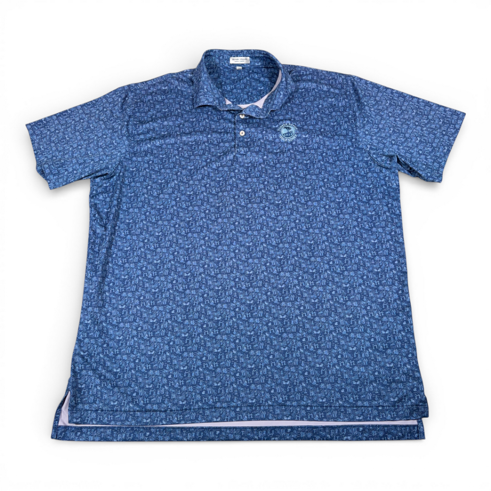 Peter Millar Polo Shirt Adult 2XL XXL Blue Summer Comfort Pebble Beach Golf-1 Peter Millar Polo Shirt Adult 2XL XXL Blue Summer Comfort Pebble Beach Golf