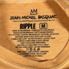 Jean Michel Basquiat Shirt Adult MEDIUM Brown Jazz Music Trumpet Long Sleeve Art