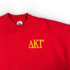 Vintage Delta Kappa Gamma Sweater Adult EXTRA LARGE Red Greek Letters USA 90s