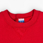 Vintage High School Sweater Adult MEDIUM Red Sweatshirt Trojets Russell USA 90s