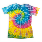 Vintage Salty Dog Cafe Shirt Adult LARGE Blue Tie Dye Hilton Head Island 90s