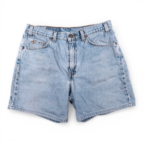Vintage Levis 550 Shorts Mens 32 Blue Jean Denim Cotton Light Wash Relaxed 90s