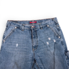 Vintage Unionbay Jeans Mens 36x32 Blue Carpenter Distressed Baggy Skater 90s