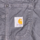 Carhartt Overalls Mens 44x32 Gray Canvas Bib Relaxed Rugged Flex Duck Workwear