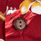 Vintage Hawaiian Shirt Adult LARGE Red Honolulu Surfer Hibiscus Hawaii USA 80s