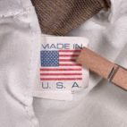 Vintage Circle S Pants Mens 36x33 Brown Gold Polyester Talon USA Made 70s