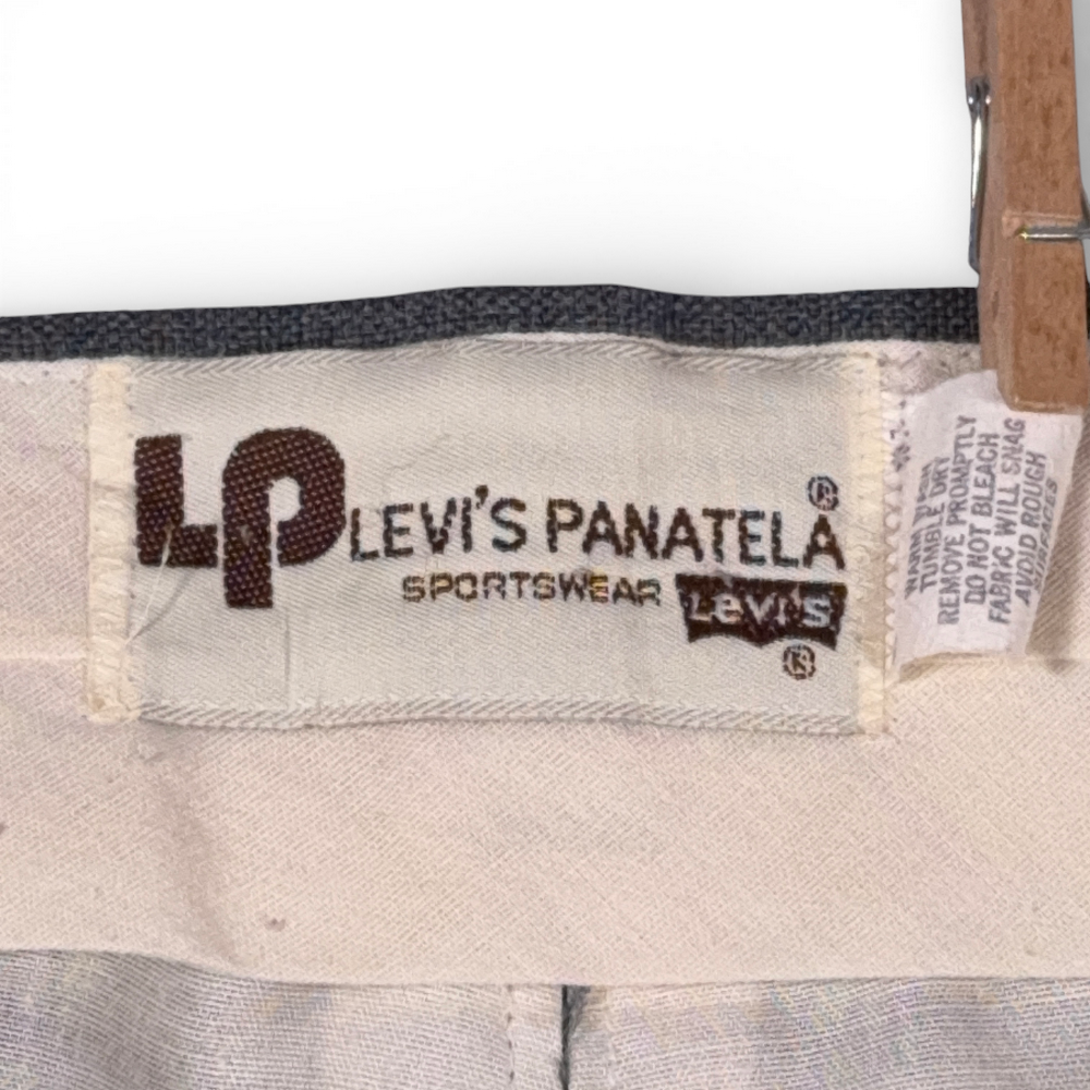 Vintage Levis Pants Mens 36x29 Gray Panatela Flared Disco Slacks Talon Zip 70s-7 Vintage Levis Pants Mens 36x29 Gray Panatela Flared Disco Slacks Talon Zip 70s