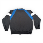 Vintage Spalding Track Jacket Adult LARGE Black White Colorblock Chevron 90s