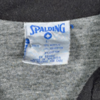Vintage Spalding Track Jacket Adult LARGE Black White Colorblock Chevron 90s
