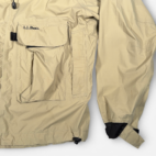 LL Bean Jacket Adult LARGE Brown Wading Fly Fishing Gore Tex Paclite Tactical