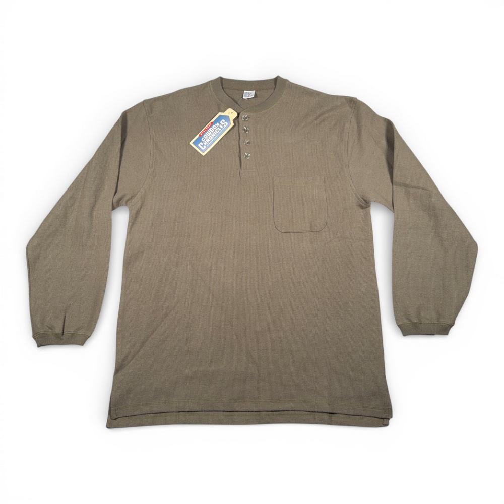 Vintage Marlboro Shirt Adult LARGE Brown Henley Cowboy Chronicles Deadstock Y2K-1 Vintage Marlboro Shirt Adult LARGE Brown Henley Cowboy Chronicles Deadstock Y2K