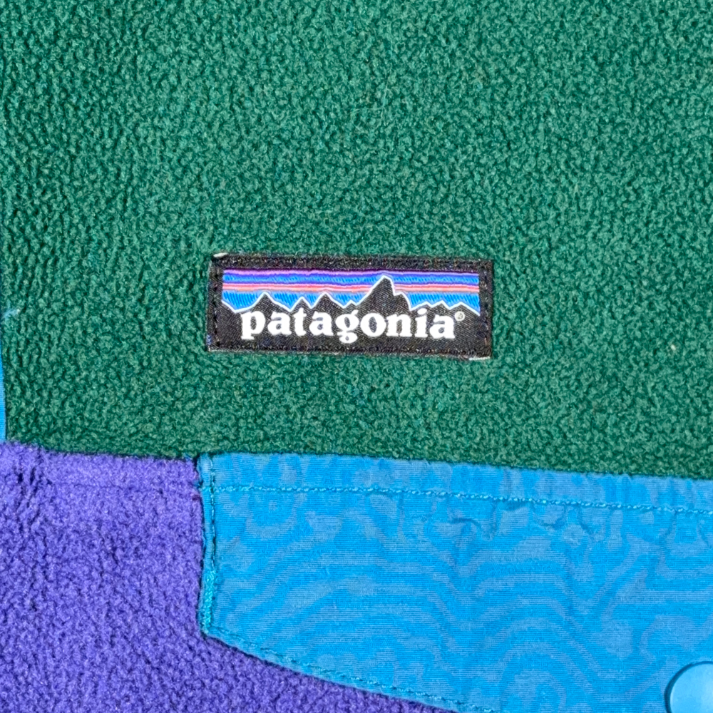 Patagonia Synchilla Sweater Mens SMALL Green Colorblock Hoodie Fleece Pullover-4 Patagonia Synchilla Sweater Mens SMALL Green Colorblock Hoodie Fleece Pullover