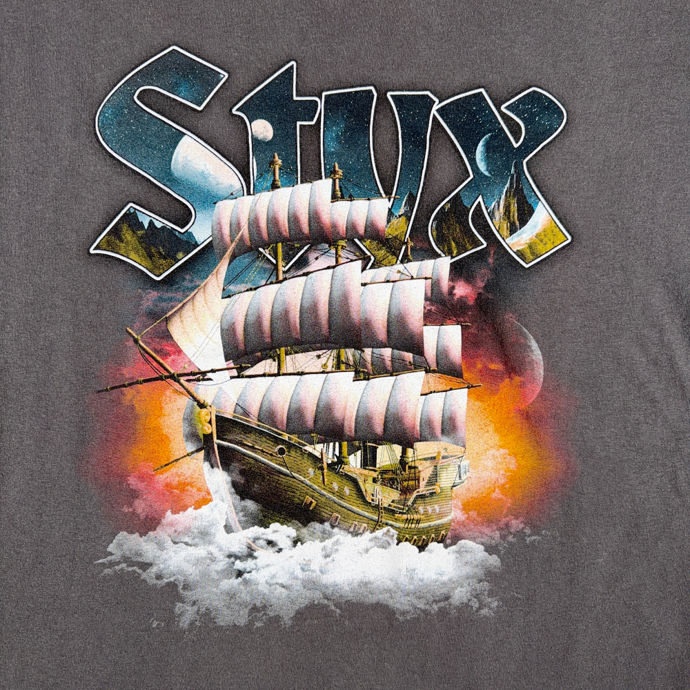 Styx Shirt Adult LARGE Gray 2016 Band Tour Concert Merch Music Classic Rock-2 Styx Shirt Adult LARGE Gray 2016 Band Tour Concert Merch Music Classic Rock