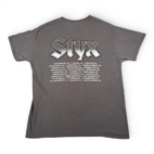 Styx Shirt Adult LARGE Gray 2016 Band Tour Concert Merch Music Classic Rock