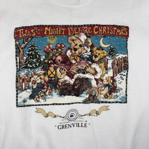 Vintage Boyds Bears Sweater Adult EXTRA LARGE White Sweatshirt Christmas 90s-2 Vintage Boyds Bears Sweater Adult EXTRA LARGE White Sweatshirt Christmas 90s