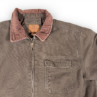 Vintage Faded Glory Jacket Adult LARGE Brown Canvas Corduroy Workwear Chore Y2K