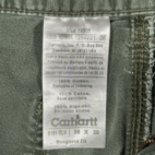 Vintage Carhartt Pants Mens 33x25 Green Carpenter Workwear Army Y2K 36x30 Tag