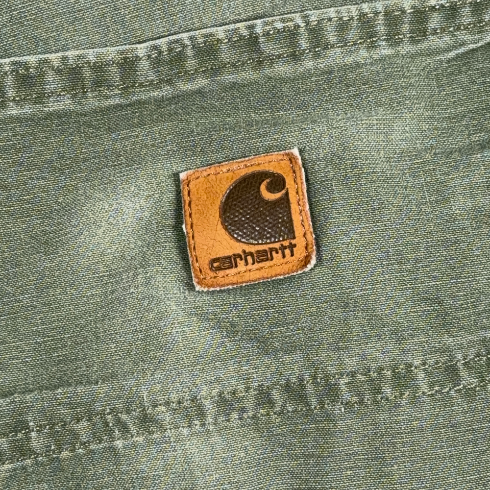 Vintage Carhartt Pants Mens 33x25 Green Carpenter Workwear Army Y2K 36x30 Tag-7 Vintage Carhartt Pants Mens 33x25 Green Carpenter Workwear Army Y2K 36x30 Tag