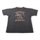 Vintage Harley Davidson Shirt Adult EXTRA LARGE Black Henley Biker Iowa USA 90s