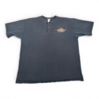 Vintage Easyriders Shirt Adult EXTRA LARGE Black Henley Biker Motorcycle 90s