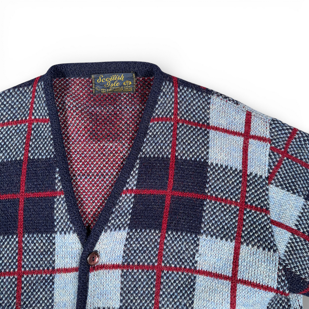 Vintage Scottish Isle Sweater Adult MEDIUM Blue Cardigan Mohair Kurt Cobain 60s-2 Vintage Scottish Isle Sweater Adult MEDIUM Blue Cardigan Mohair Kurt Cobain 60s