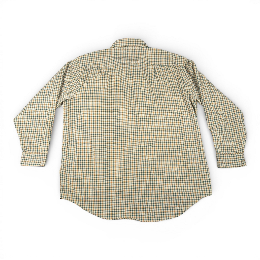 Vintage Big Mac Shirt Adult EXTRA LARGE Green Gingham USA Cotton 70s-3 Vintage Big Mac Shirt Adult EXTRA LARGE Green Gingham USA Cotton 70s