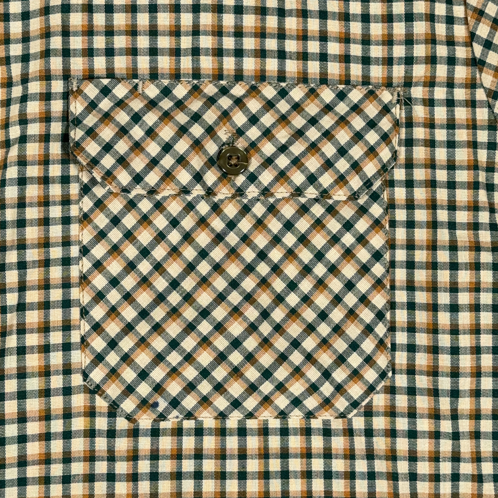 Vintage Big Mac Shirt Adult EXTRA LARGE Green Gingham USA Cotton 70s-5 Vintage Big Mac Shirt Adult EXTRA LARGE Green Gingham USA Cotton 70s