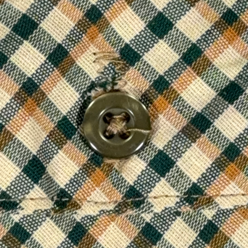 Vintage Big Mac Shirt Adult EXTRA LARGE Green Gingham USA Cotton 70s-6 Vintage Big Mac Shirt Adult EXTRA LARGE Green Gingham USA Cotton 70s