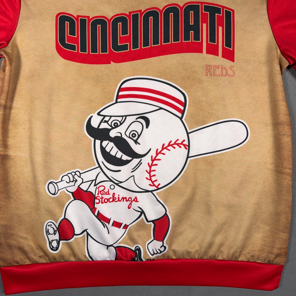 Vintage Cincinnati Reds Sweater Adult LARGE Gold Cooperstown Collection MLB 90s-4 Vintage Cincinnati Reds Sweater Adult LARGE Gold Cooperstown Collection MLB 90s