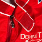 Vintage Talladega Nights Jacket Adult SMALL Red Cal Naughton Costume NASCAR Y2K